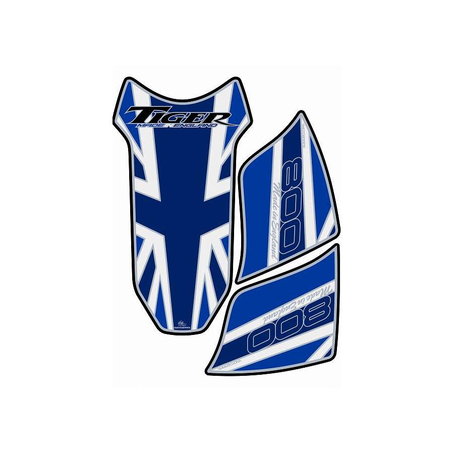モトグラフィックス タンクパッド ブルー TIGER800 MT-TT018BJ