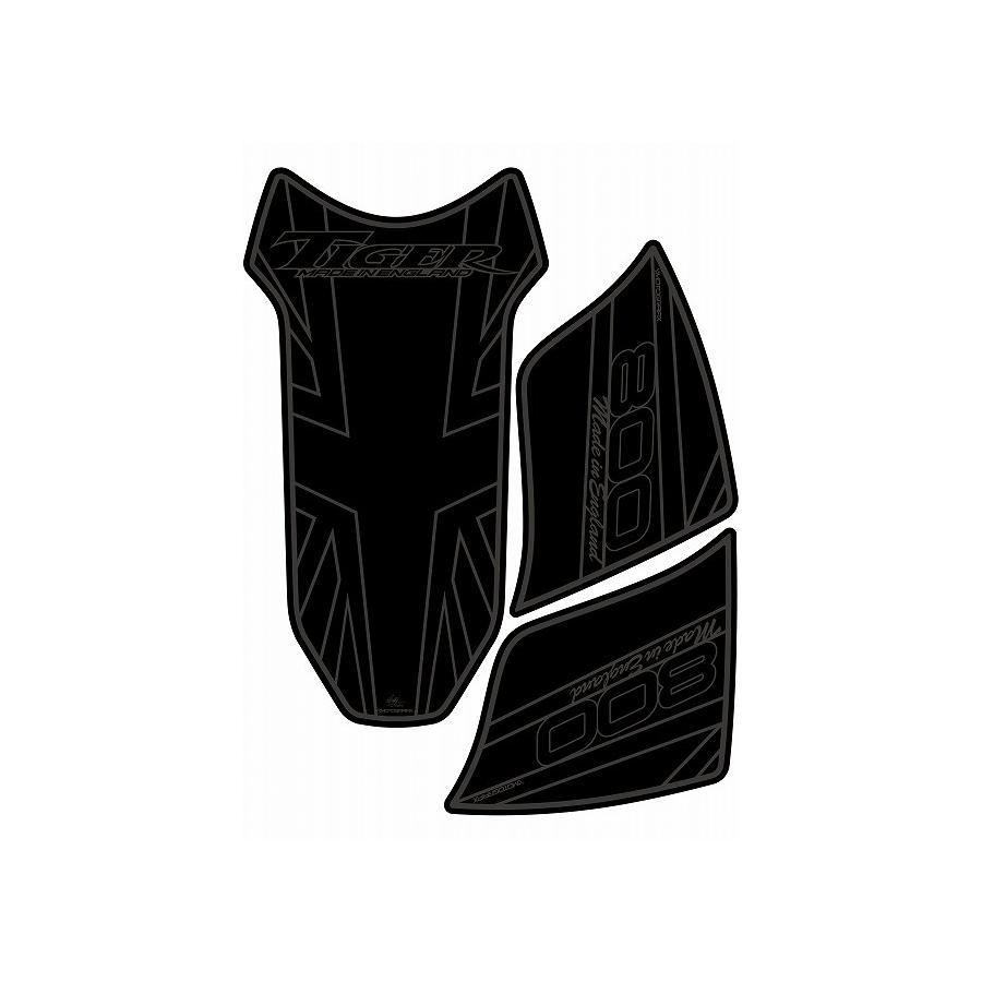 モトグラフィックス タンクパッド ブラック TIGER800 MT-TT018KJ
