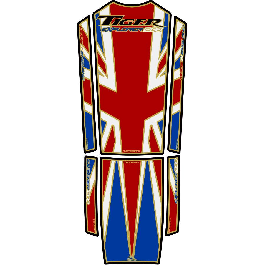 モトグラフィックス タンクパッド ユニオンジャック TIGER EXPLORER1200 MT-TT019AUJ