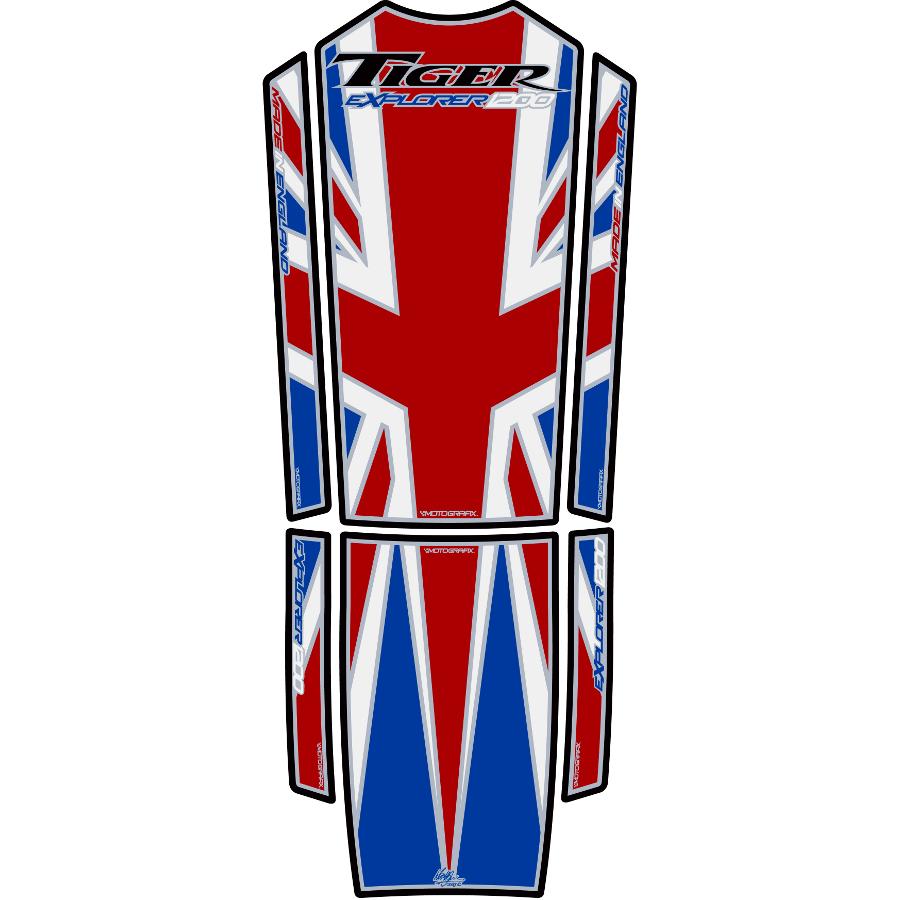モトグラフィックス タンクパッド ユニオンジャック TIGER EXPLORER1200 MT-TT019UJ