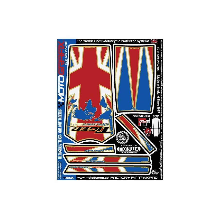 モトグラフィックス タンクパッド ユニオンジャック TIGER EXPLORER1200 MT-TT019UJA