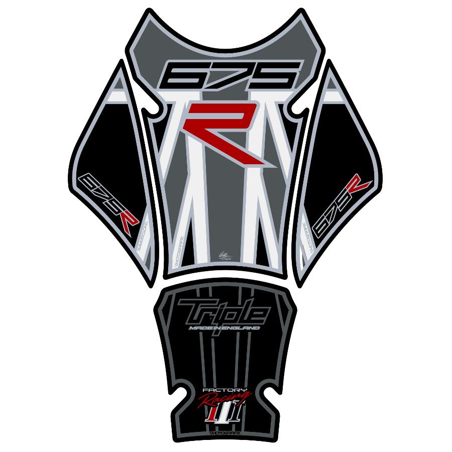 モトグラフィックス タンクパッド ユニオンジャック/グレー DAYTONA675R MT-TT021MJ