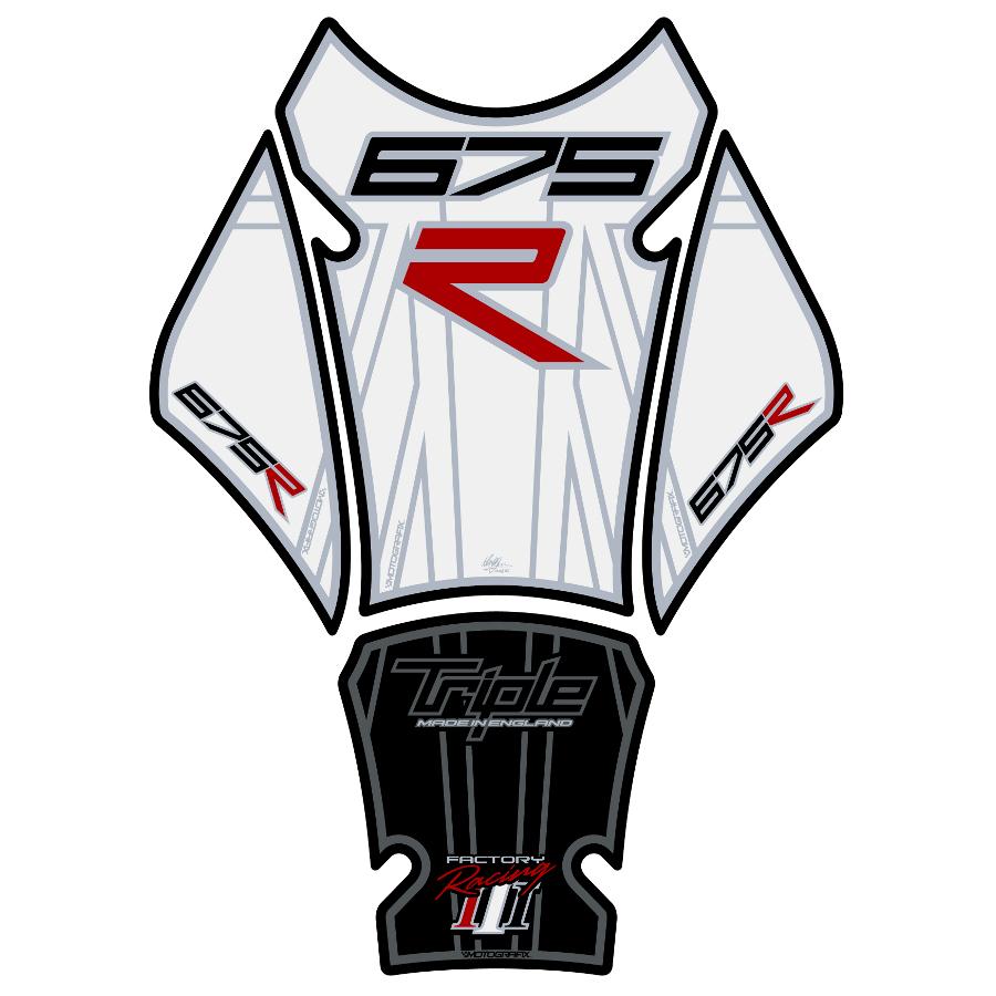 モトグラフィックス タンクパッド ユニオンジャック/ホワイト DAYTONA675R MT-TT021WJ