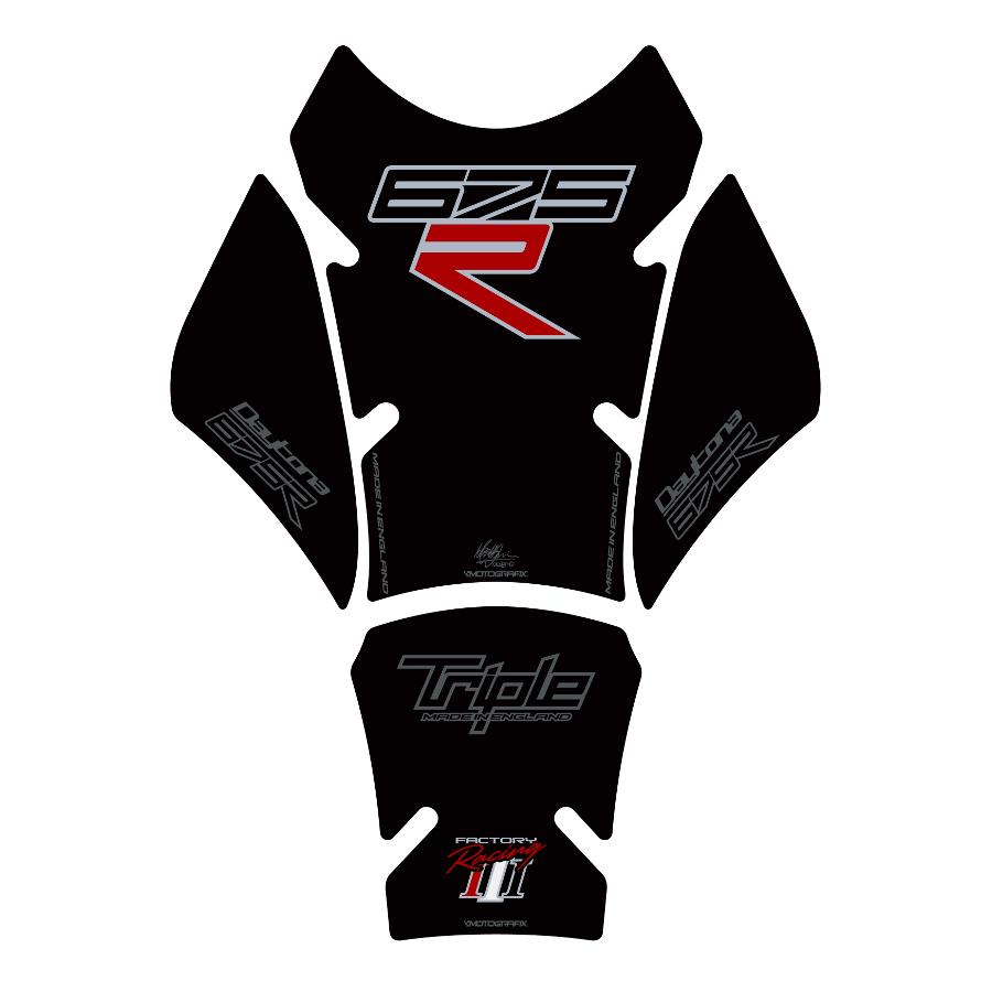 モトグラフィックス タンクパッド ブラック DAYTONA675R MT-TT022KK