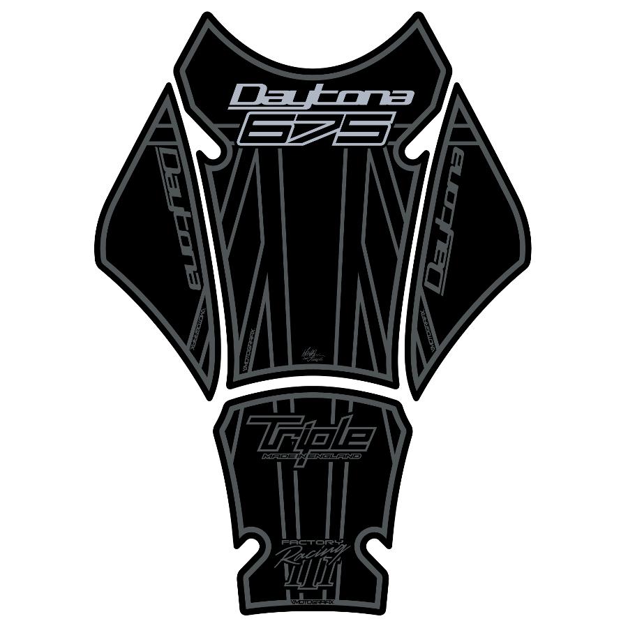 モトグラフィックス タンクパッド ブラック DAYTONA675 MT-TT023KK