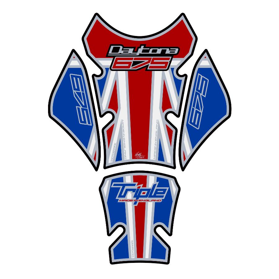 モトグラフィックス タンクパッド ユニオンジャック/ホワイト DAYTONA675 MT-TT023UJ