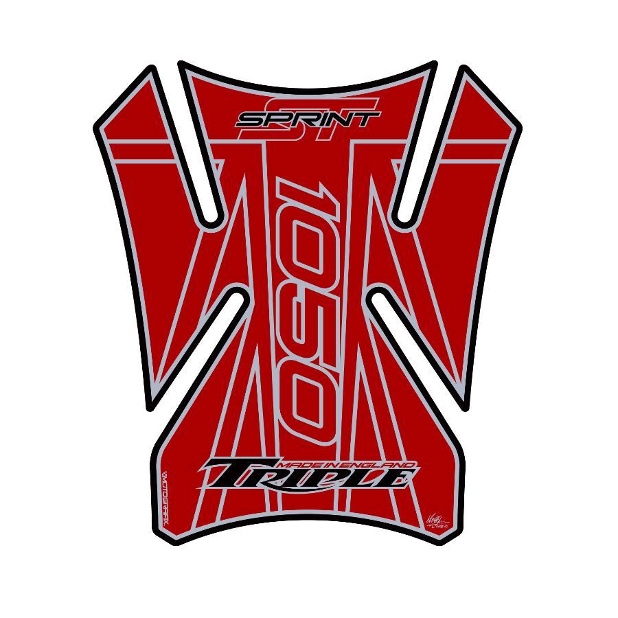 モトグラフィックス タンクパッド レッド SPRINT 1050ST MT-TT024R