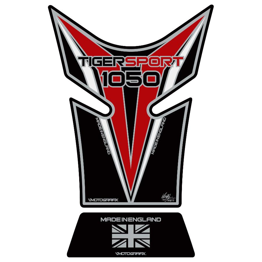 モトグラフィックス タンクパッド ブラック/レッド 1050TIGER SPORT MT-TT025KR