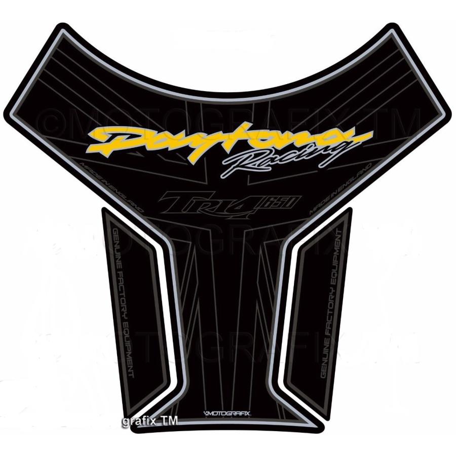 モトグラフィックス タンクパッド ブラック/イエロー DAYTONA675 MT-TT026KY