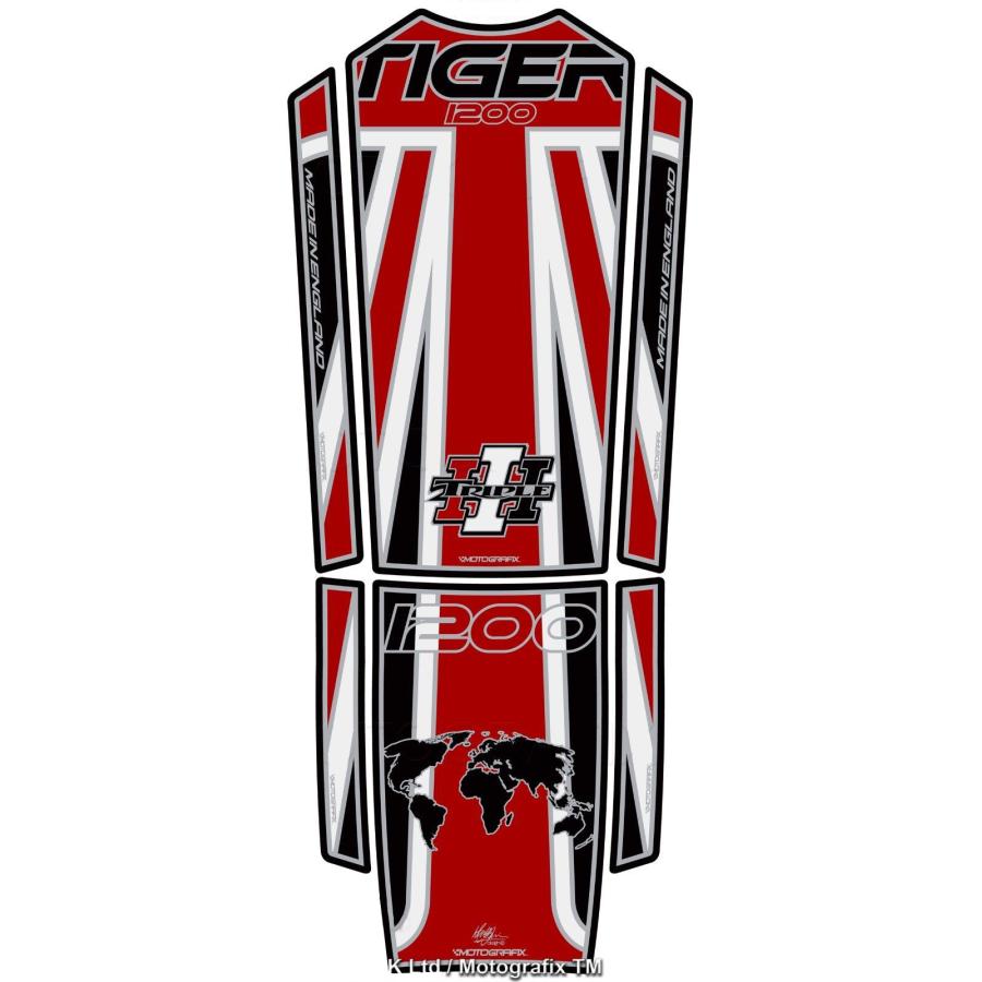 モトグラフィックス タンクパッド ユニオンジャック/BK/RD Tiger1200 MT-TT028RKJ