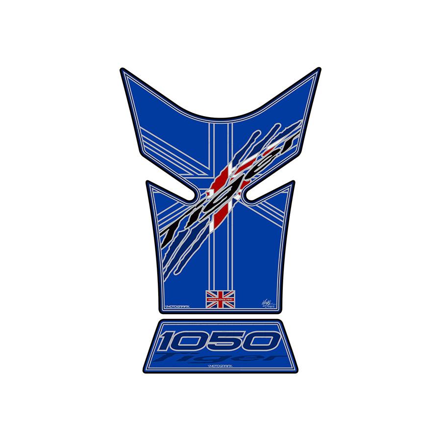 モトグラフィックス タンクパッド ブルー TRIUMPH Tiger1050 06-12 MT-TT030B