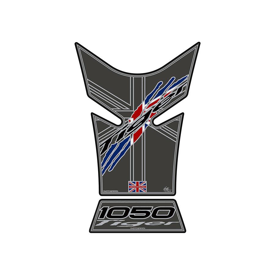 モトグラフィックス タンクパッド グレー TRIUMPH Tiger1050 06-12 MT-TT030E