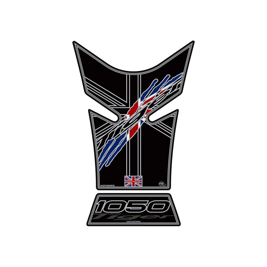 モトグラフィックス タンクパッド ブラック TRIUMPH Tiger1050 06-12 MT-TT030K