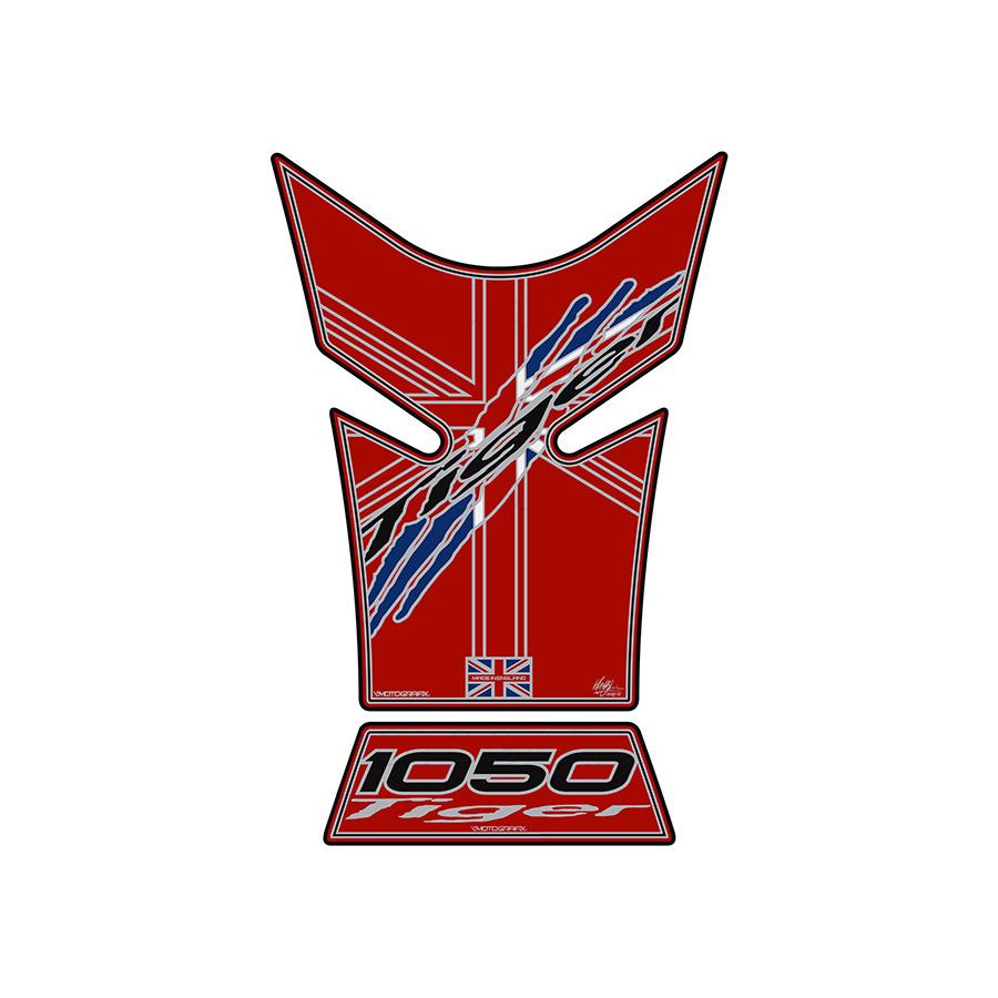 モトグラフィックス タンクパッド レッド TRIUMPH Tiger1050 06-12 MT-TT030R