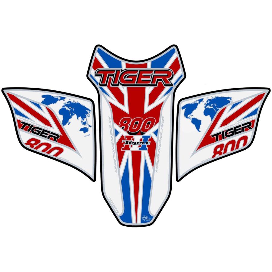モトグラフィックス タンクパッド (BWUJ) Tiger800 MT-TT031BWUJ