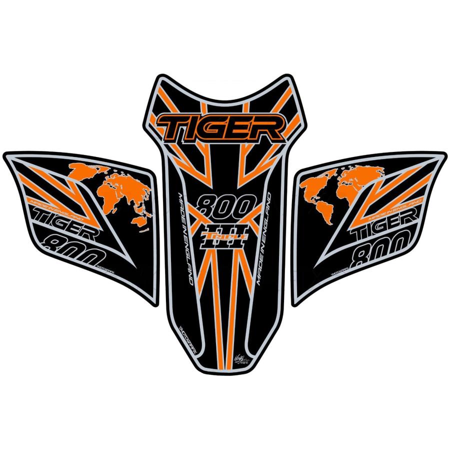 モトグラフィックス タンクパッド (KOUJ) Tiger800 MT-TT031KOUJ