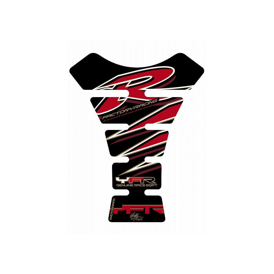 YAMAHA - モトグラフィックス タンクパッド ブラック/レッド YZF-R1/R6 MT-TY007KR