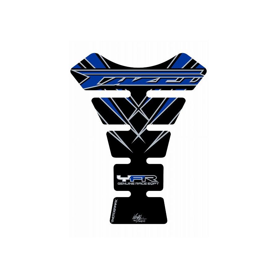モトグラフィックス タンクパッド ブラック/ブルー FAZER600/1000/FZS MT-TY008KBS