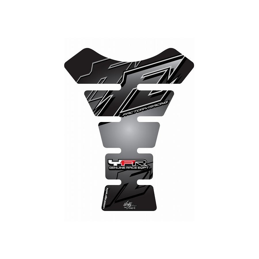 YAMAHA - モトグラフィックス タンクパッド ブラック/シルバー YAMAHA SPINE MT-TY009KS