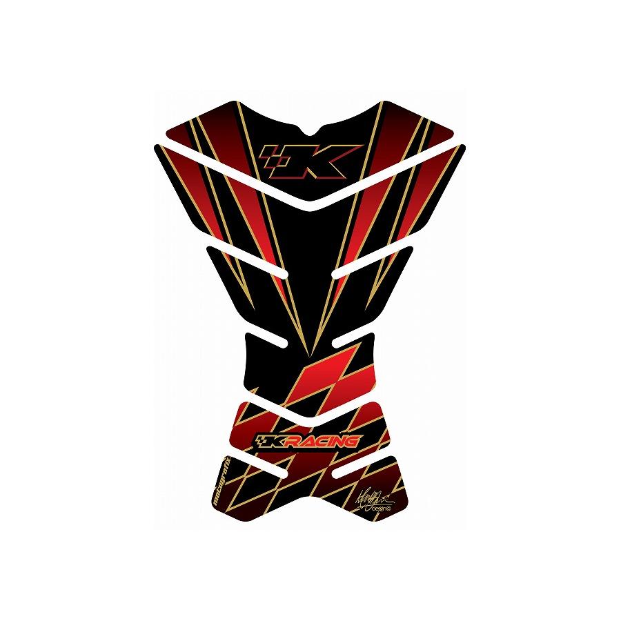 モトグラフィックス タンクパッド ブラック/レッド X3 SERIES MT-X3K1R