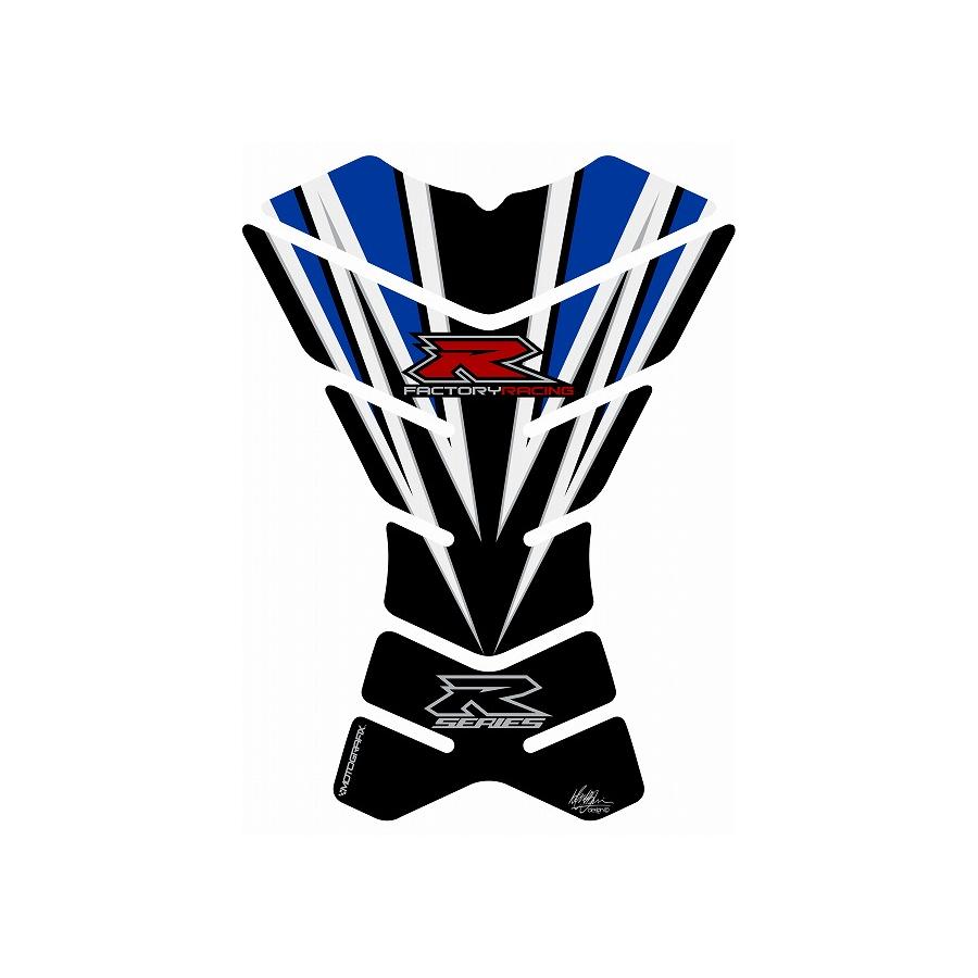 モトグラフィックス タンクパッド ブラック/ブルー X3 SERIES MT-X3S1KB