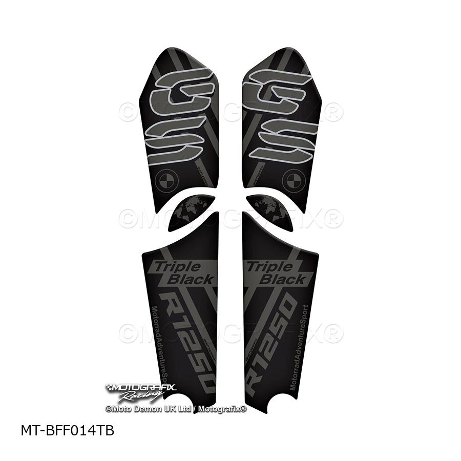 モトグラフィックス フロントフェンダーキット R1250GS/R1250GS Adventure/Triple ブラック Edition MT-BFF014TB