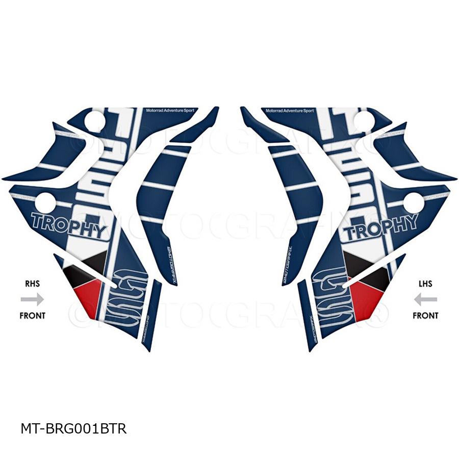 モトグラフィックス Number Board Decal Protector R1250GS/Trophy Edition MT-BRG001BTR