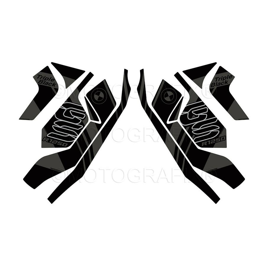 モトグラフィックス Number Board Protector BMW R1250GS Adventure (Triple ブラック Edition) MT-BRG003TB