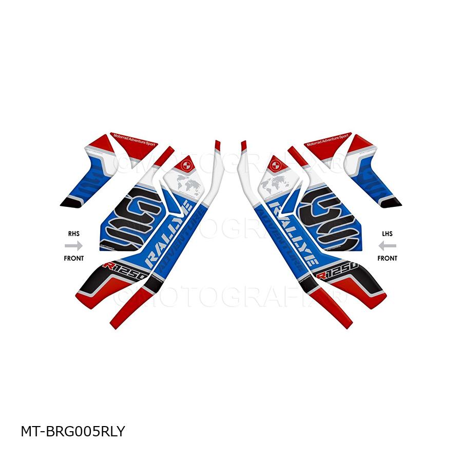 モトグラフィックス Number Board Decal Protector R1250GS Adventure/Rallye Edition MT-BRG005RLY