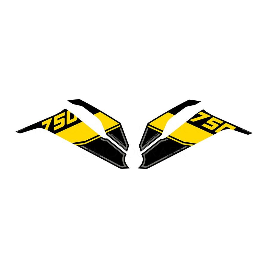 モトグラフィックス ボディパッド KNEE BMW F750GS MT-KB034KY