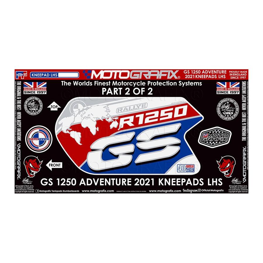 モトグラフィックス ボディパッド KNEE 左側 BMW R1250GS Adventure Rallye MT-KB035LCRC-L