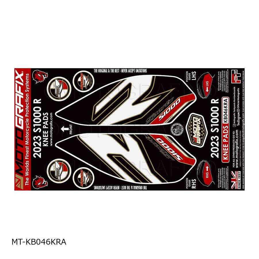 モトグラフィックス KNEE ボディパッド S1000R MT-KB046KRA