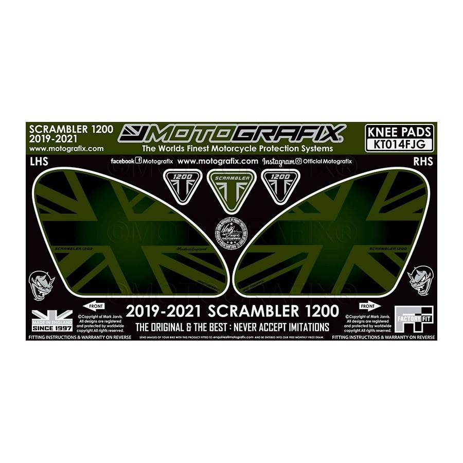モトグラフィックス ボディパッド KNEE TRIUMPH Scrambler1200 MT-KT014FJG