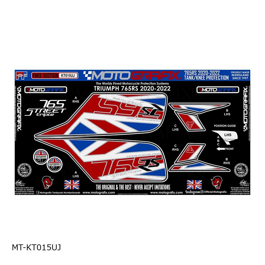 モトグラフィックス KNEE ボディパッド Street Triple 765RS MT-KT015UJ