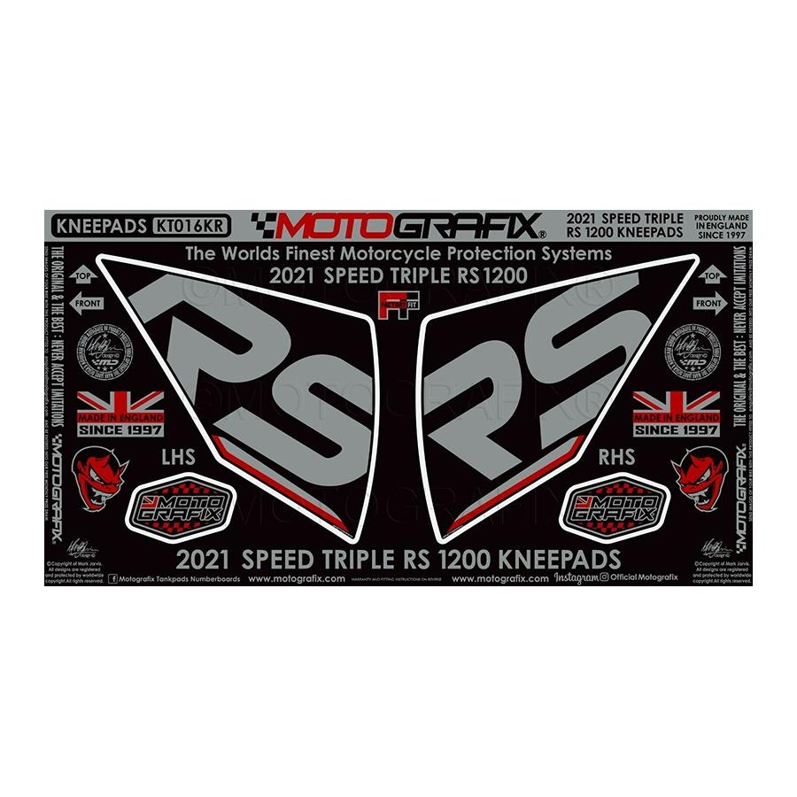 モトグラフィックス ボディパッド KNEE TRIUMPH Speed Triple1200RS MT-KT016KR