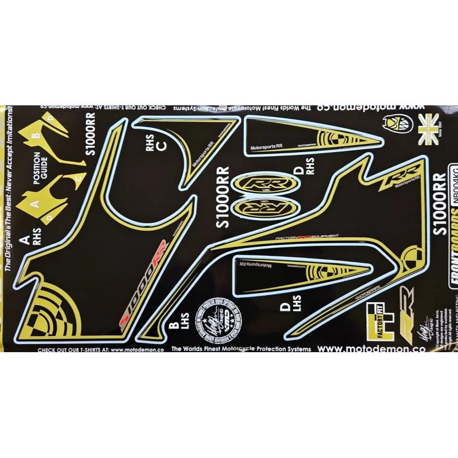 モトグラフィックス FRONT ボディパッド S1000RR MT-NB004KG