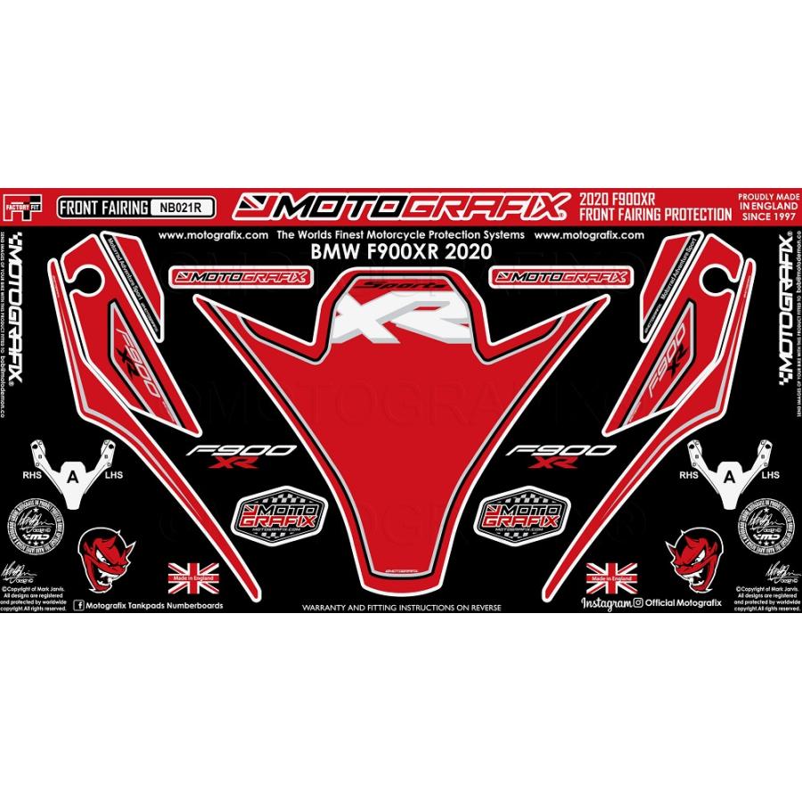 モトグラフィックス ボディパッド FRONT BMW F900XR MT-NB021R