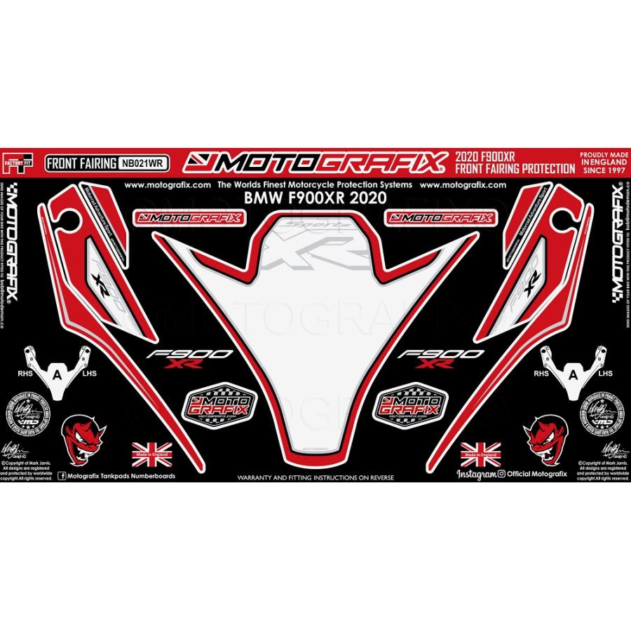 モトグラフィックス ボディパッド FRONT BMW F900XR MT-NB021WR