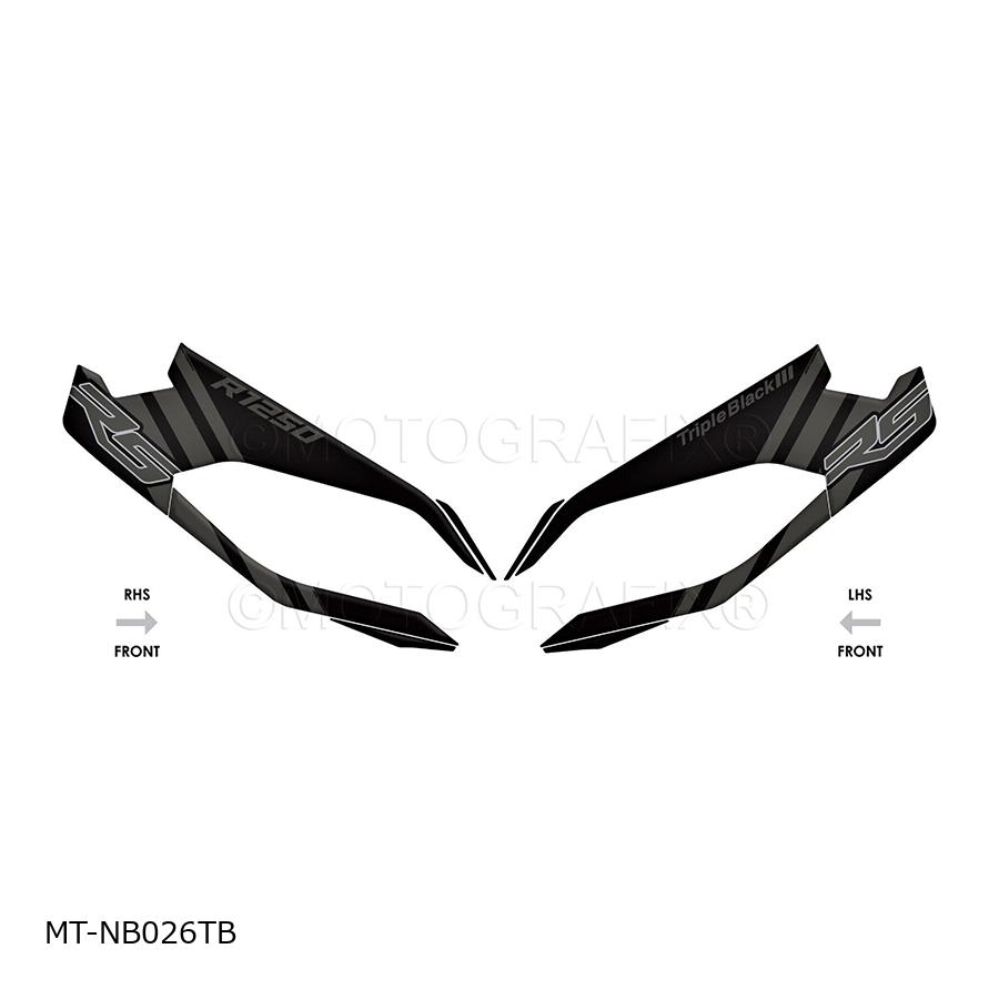 モトグラフィックス FRONT ボディパッド FRONT R1250RS/Triple ブラック Edition MT-NB026TB