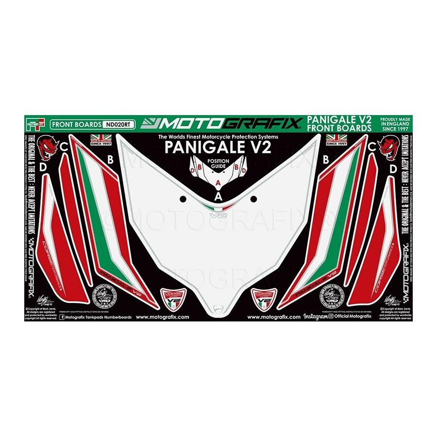 モトグラフィックス ボディパッド FRONT DUCATI Panigale 955 V2 MT-ND020RT