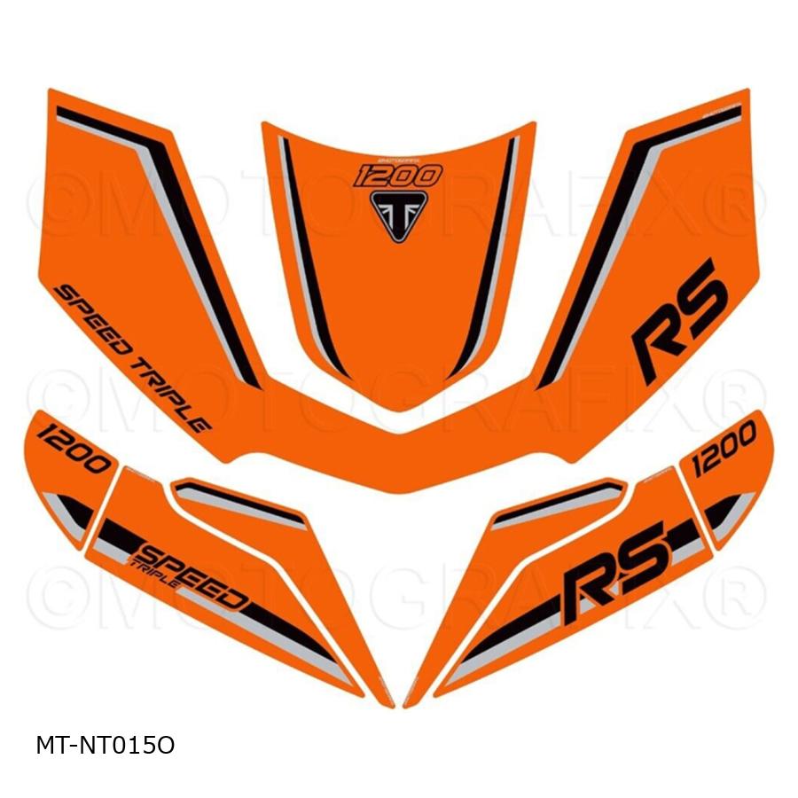 モトグラフィックス FRONT ボディパッド Speed Triple1200RS MT-NT015O