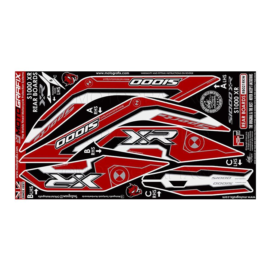 モトグラフィックス REAR ボディパッド S1000XR MT-RB021RKW