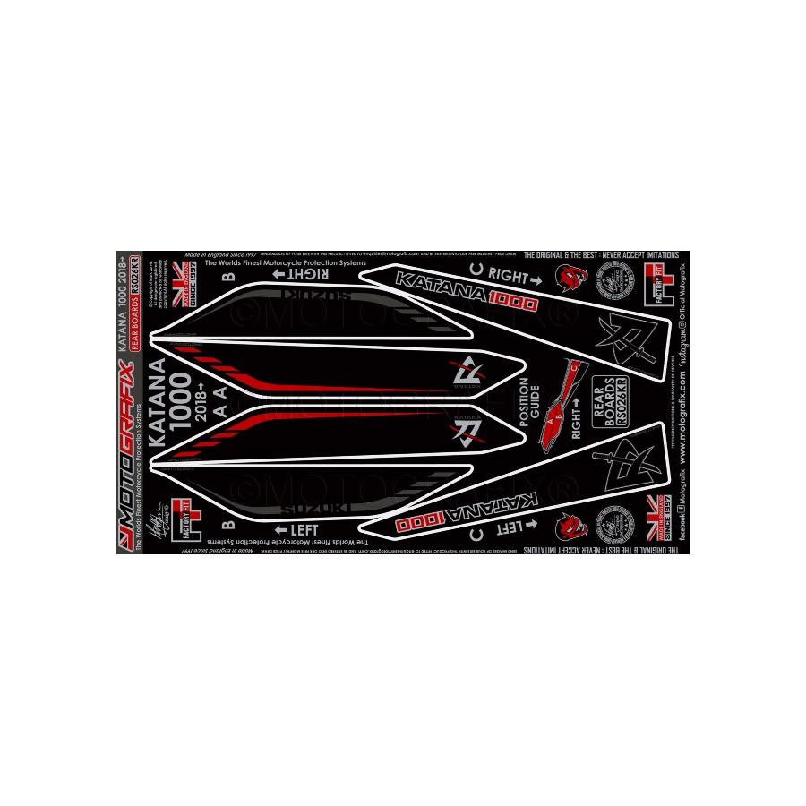 モトグラフィックス ボディパッド REAR KATANA MT-RS026KR