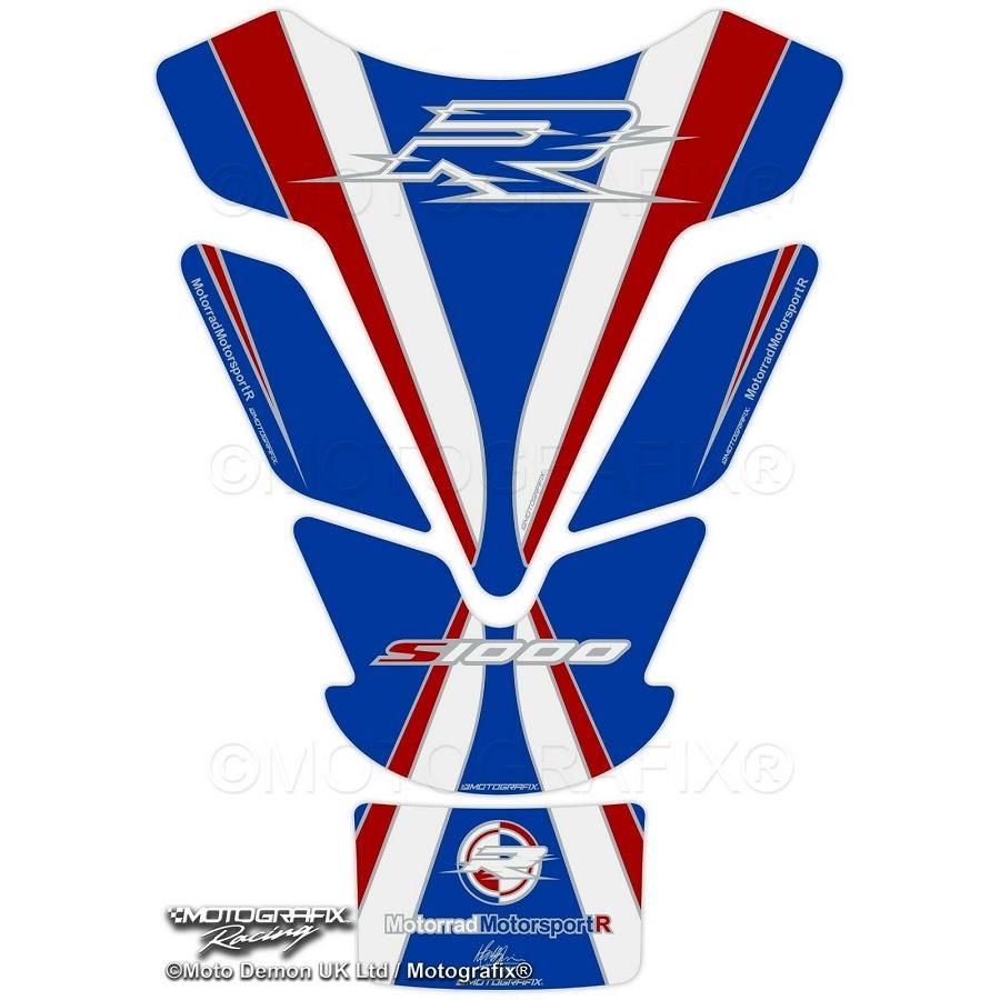 モトグラフィックス タンクパッド ブルー/ホワイト/レッド BMW S1000R MT-TB031SMS