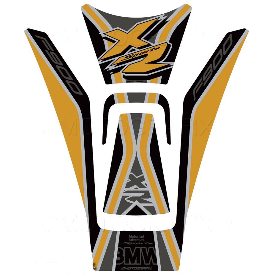 モトグラフィックス タンクパッド ゴールド/グレー/ブラック BMW F900XR MT-TB048AK