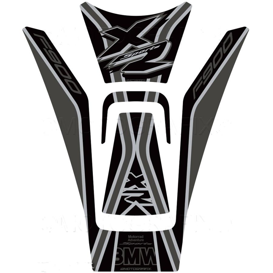 モトグラフィックス タンクパッド ブラック/グレー BMW F900XR MT-TB048KE