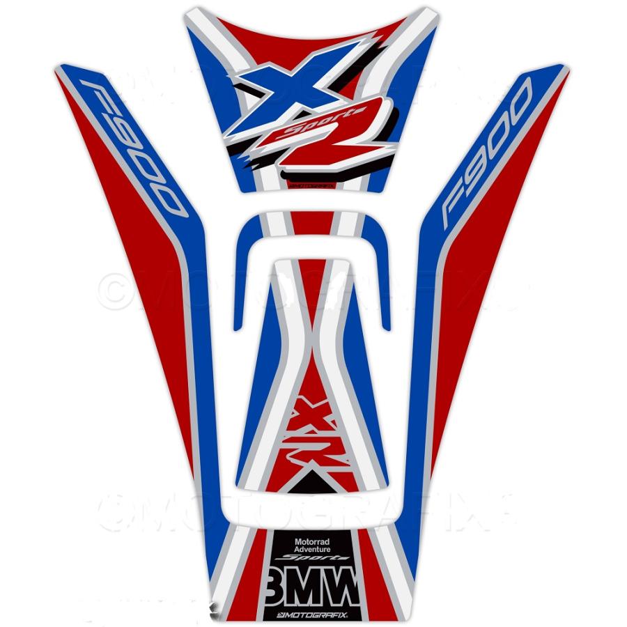 モトグラフィックス タンクパッド レッド/ブラック/ブルー BMW F900XR MT-TB048MSR