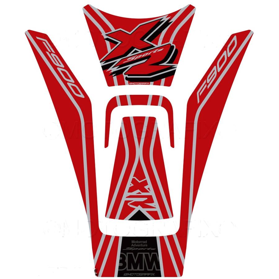モトグラフィックス タンクパッド レッド/ブラック BMW F900XR MT-TB048R