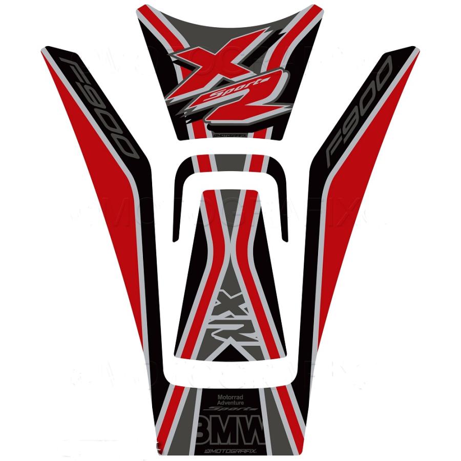 モトグラフィックス タンクパッド レッド/ブラック BMW F900XR MT-TB048RK