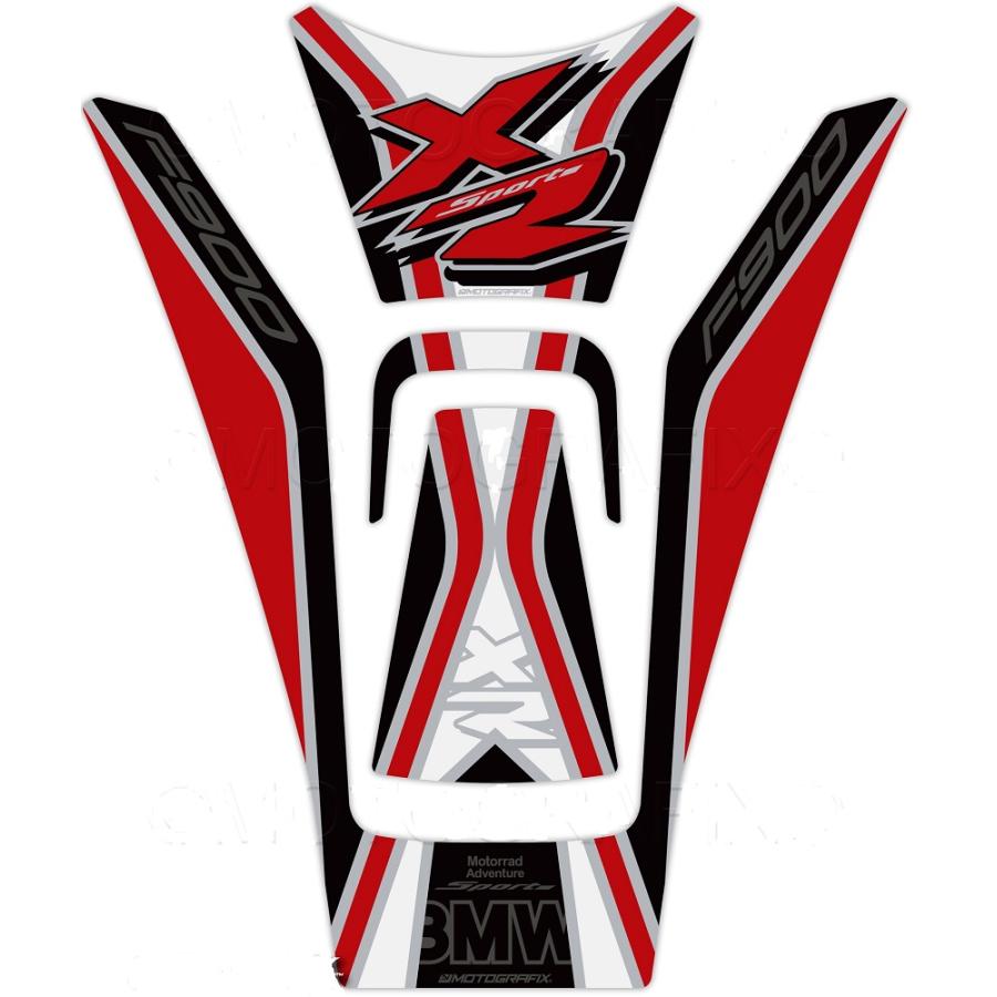 モトグラフィックス タンクパッド レッド/グレー/ブラック BMW F900XR MT-TB048RKW